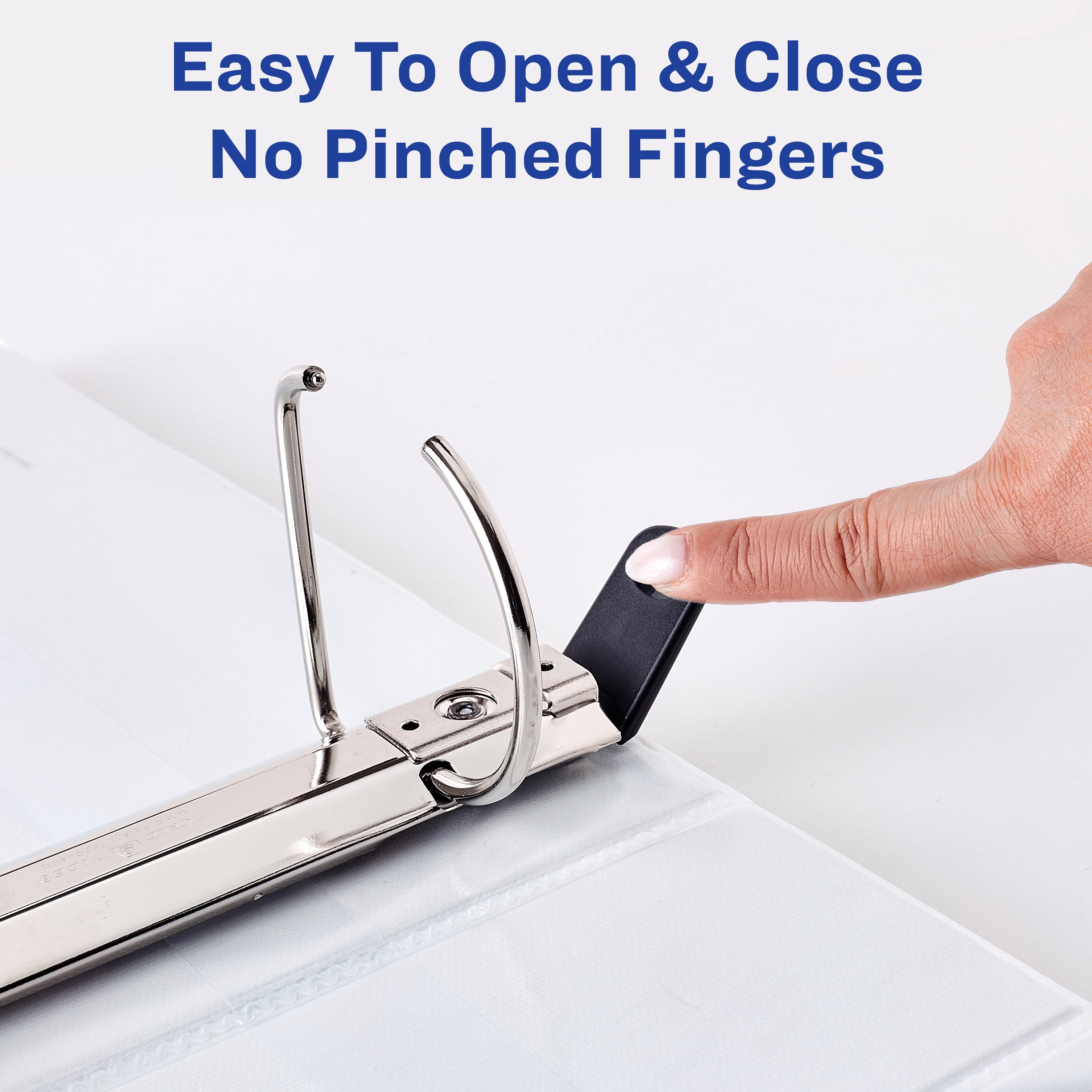 Avery 3" Heavy-Duty View 3 Ring Binders, White, 4 Pack (79745)