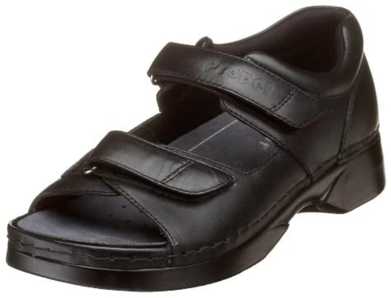 PROPET Pedic Walker Sandals Black Comfort Dual Strap Womens US 7 XX 4E Extra Wid | eBay