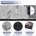 thumbnail image 3 of Unique Bargains 394mil 10mm 21.5sqft Alfombra de insonorización para coche Material de escudo térmico de aluminio Universal para capó de barco Cubierta de motor 78.74"x39.37" Tono plateado, 3 of 7