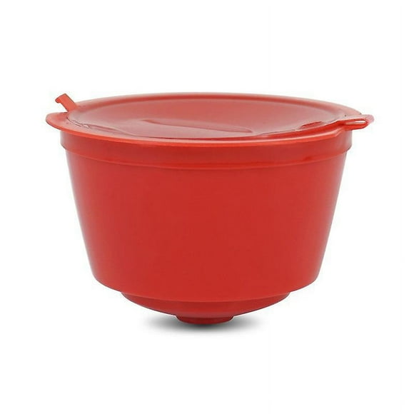 Red 2 cups + spoon brush, reusable coffee capsules, cup filler