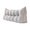 Light Gray, variant on Large Triangular Wedge Pillow for Bed Headboard, Soft Backrest Cushion for Reading, Supportive Bolster Lumbar Pillow, Peach Color, 59 Inches