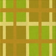 thumbnail image 1 of Ahgly Company Machine Washable Indoor Square Transitional Dark Golden Rod Brown Area Rugs, 6' Square, 1 of 7