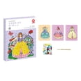 thumbnail image 2 of Libro de pintura de acuarela, libro de pegatinas de actividad preescolar, creatividad, vestido, pegatina de muñeca de princesa para mayores de 3 años Estilo F Macarena libro de pegatinas, 2 of 8