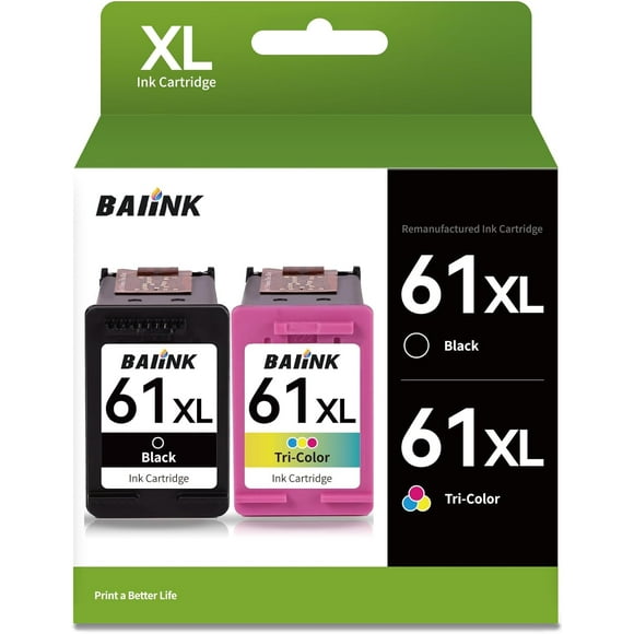 UTAH-Remanufactured Ink Cartridge Replacement for HP Ink 61 61XL HP61XL HP 61 Ink Cartridge Combo Pack for 4500 5530 5535 5534 4502 4630 4635 1000 1010 1510 2540 (Black and Color 2-Pack)