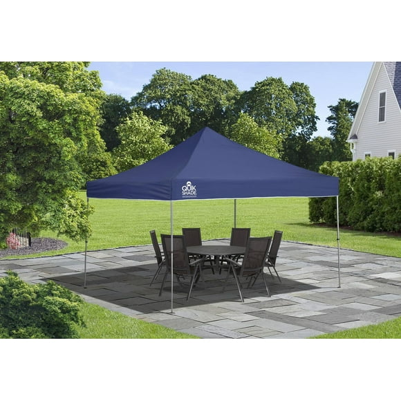 Quik Shade 12' x 12' Weekender Elite 144 Square Feet of Shade Straight Leg Base Outdoor Pop-up Canopy, Twilight Blue
