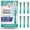 Teal, variant on GuruNanda Lion & Lamb 2.0 Replacement Brush Head (Pack of 6), Round-Ended, Soft Dupont Bristles to Help with Plaque Control, BPA-free- White