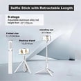 thumbnail image 4 of Cell Phone Selfie Stick Portable Aluminum Selfie Stick Extendable Tripod with Bluetooth Remote for 4-7 Inch Smartphone,A, 4 of 5