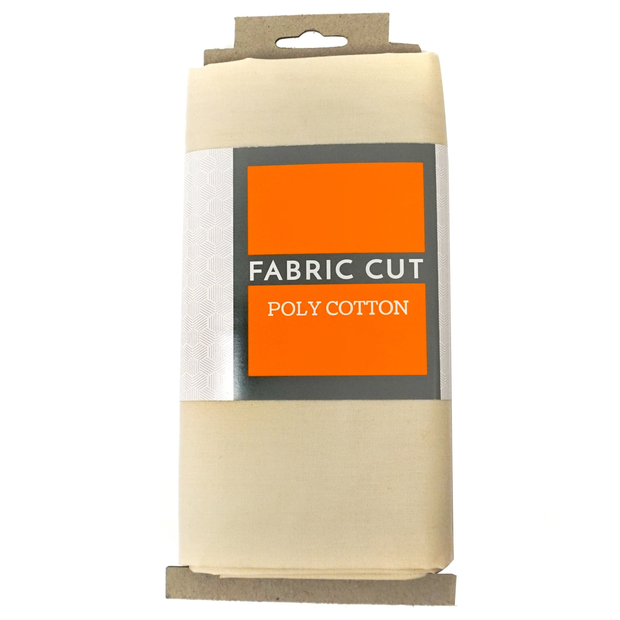 Shason Textile Craft Quilting Poly Cotton 2 Yards Precut Fabric, Cream (Pack of 2)