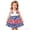 4Multicolour, variant on lnmuld Toddler Girls Independence Day Tiered Dress Red White Blue Gingham Flag Heart Embroidery Sleeveless Party Outfit Size:12-18 Months