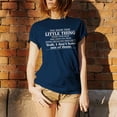 thumbnail image 3 of Little Thing Inside Your Head - Sarcastic Humor T Shirt - 2X-Large - Navy, 3 of 5