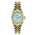 thumbnail image 1 of Pre-Owned Rolex Datejust 26MM 69173 Blue Mother of Pearl Diamond Dial Fluted Bezel Two Tone Yellow Gold Jubilee Bracelet, 1 of 6