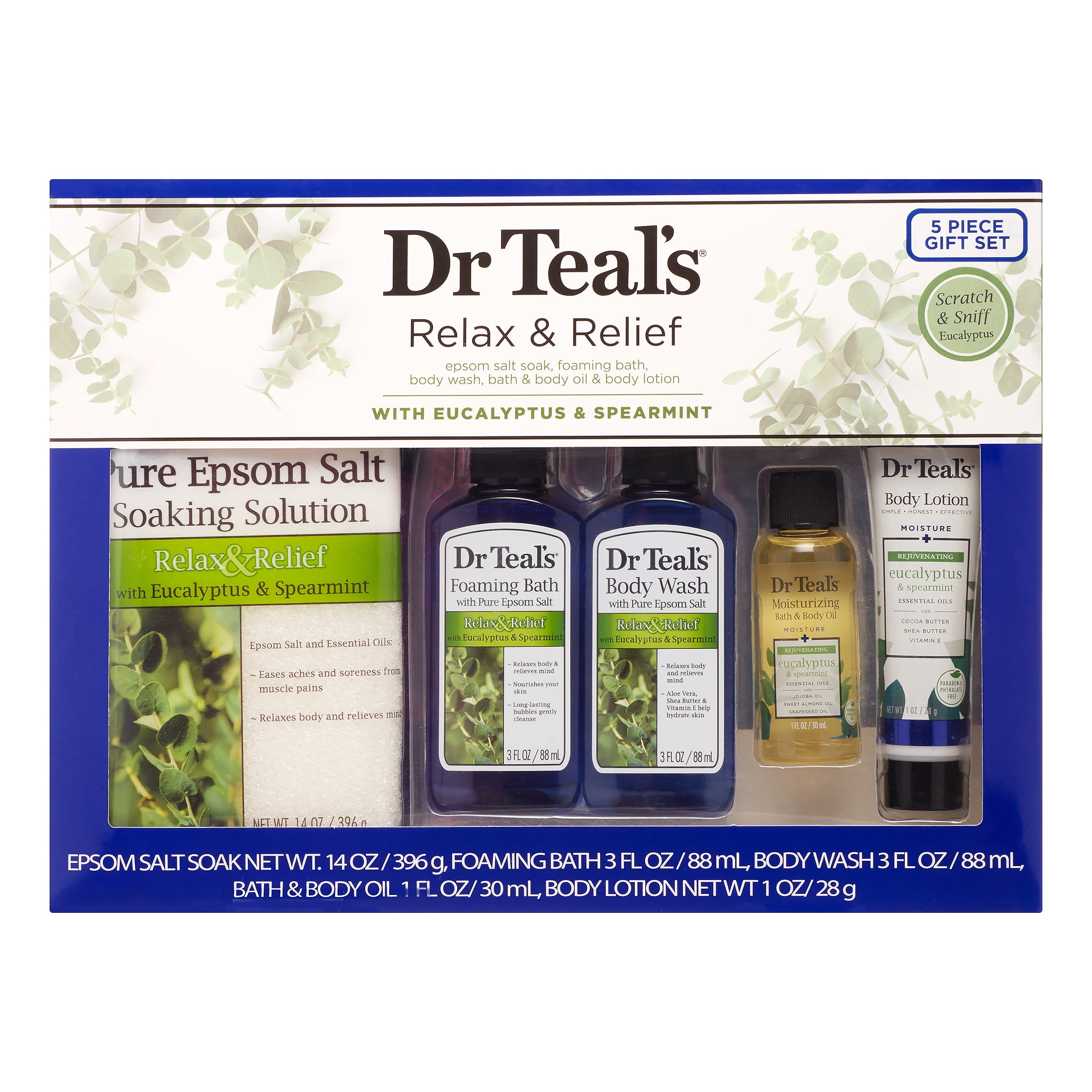 Dr Teal's Assorted Spa Gift Set Eucalpytus