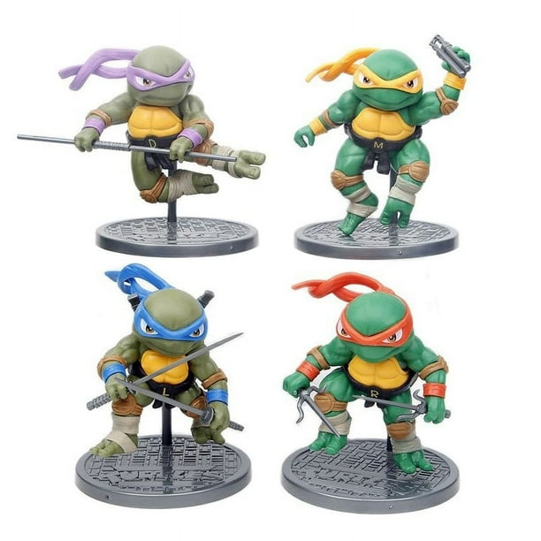 Figura de acción de Tortugas Ninjas mutantes adolescentes, modelo de colección de PVC Don, juguetes móviles Leonardo, Raphael, TMNT 2012