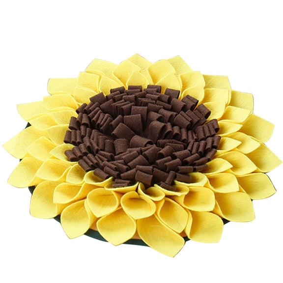 WESIEVYA Sunflower Snuffle Mat with Non Bottom Slow Feeder for Dogs and Puppies