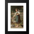 thumbnail image 2 of Émile Munier 15x24 Black Modern Framed Museum Art Print Titled - Feeding the Doves (1890), 2 of 5