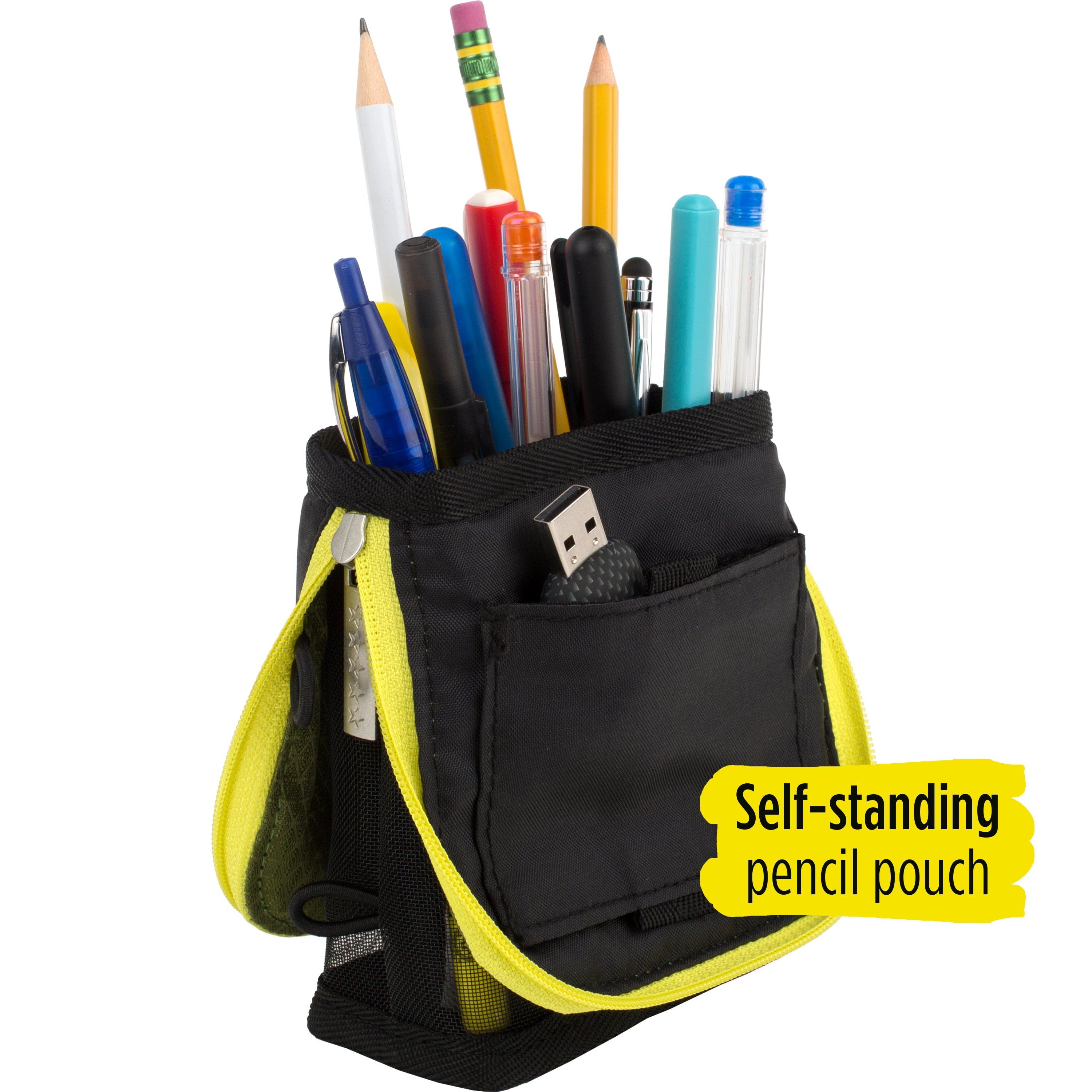 Five Star Stand 'N Store® Pencil Pouch, Assorted Colors (50516) 