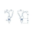thumbnail image 5 of WHALE Fresh Water Pump GP0418 Flipper Mk 4; Self-Priming Lever Operated Hand Pump; 1.85 Gallon Per Minute; Used To Install Between Two Sinks, 5 of 5