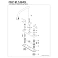 thumbnail image 6 of Kingston FB2148NDL NuvoFusion Two-Handle 2-Hole 8" Centerset Kitchen Faucet in Brushed Nickel, 6 of 7