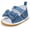A02/Blue, variant on Meckior Baby Girls Sandals Rubber Sole Infant Summer Crib First Walker Shoes 3-18 Months