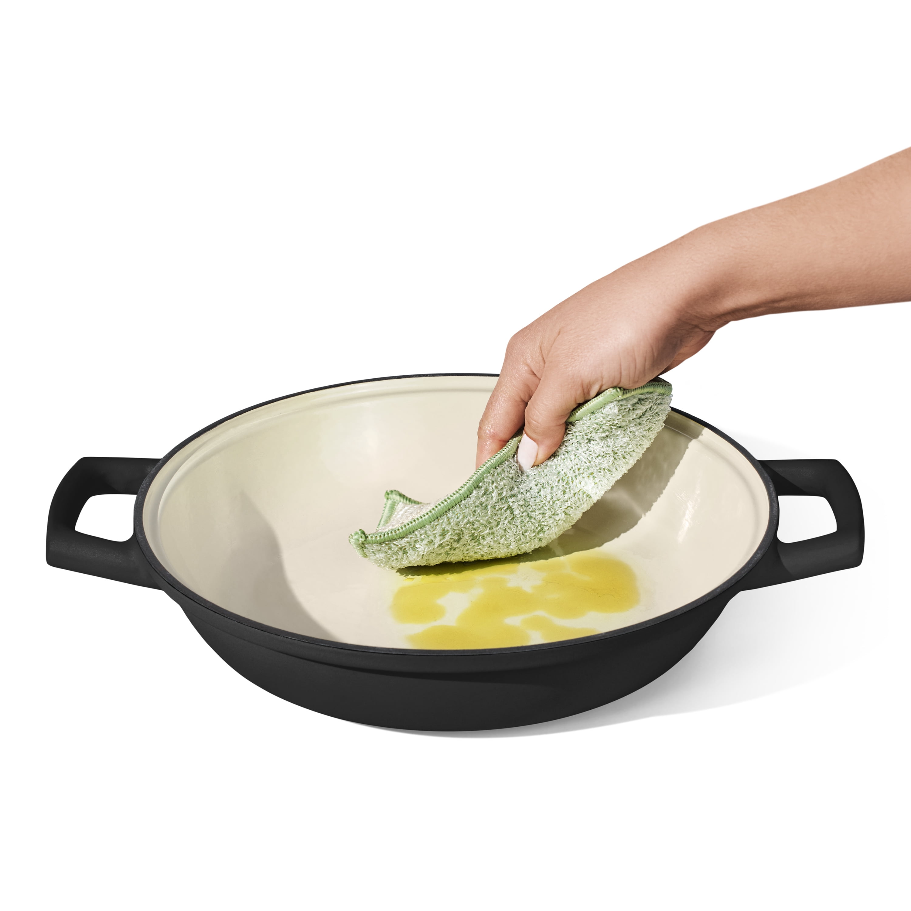 Beautiful Enameled Cast Iron Bread Oven, 10 inch, Round, Black Sesame by Drew Barrymore