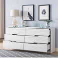 thumbnail image 5 of Furniture of America Drego 6-Drawer Dresser, White Oak, 5 of 6