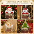 thumbnail image 6 of Acrylic Christmas Money Holder Ornament, Cash Gift Card Holder with Velvet Ribbon for Tree, Mantel, and Holiday Display, 6 of 10