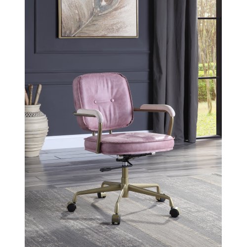 Leather Office Chair Mid Century Modern Desk Chair Pink Office Desk