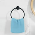 thumbnail image 3 of WOWOW Black Bathroom Towel Ring Stainless Steel Hand Towel Holder for Bathroom, 3 of 7