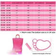 thumbnail image 7 of Kushyshoo Kids Pink Glitter Light up Rain Boot Size 1 Big Girl, 7 of 7