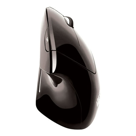 Adesso - iMouse Wireless Optical Ergonomic Mouse - Black