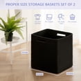 thumbnail image 2 of Organizador de almacenamiento Storage Cubes OIAHOMY, 33 x 33 cm, negro, paquete de 2, 2 of 7