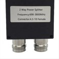 thumbnail image 3 of Antena 4.3-10 Hembra 698-3800MHz 2/3/4 Vías Divisor de Potencia 50W MINI DIN Low PIM -150dBc IP65 Divisor de Potencia 5G, 3 of 5