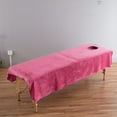 thumbnail image 2 of veasfak Housse de Literie Cosmétique pour Table de Massage Spa avec Trou 47x75 Pouces Rouille Rouille-120x190cm, 2 of 9