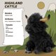 thumbnail image 2 of Peluche vaca Highland, peluche granja, peluche vaca para niños y niñas adultos (negro) Xishao Juguetes, 2 of 4