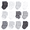 Gray White Stripe, variant on Hudson Baby Terry Socks, 12 Pack, 0-12 Months