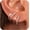 claw earrings rose gold, variant on Claw Earrings for Women, 14k Gold Plated/Sterling Silver Claw Earrings Cuff Hypoallergenic Ear Wrap Trendy Cubic Zirconia Warp Cuff Earrings