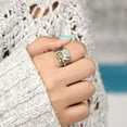 thumbnail image 1 of Chrysanthemum Carved Turnable Flower Ring Separation Rings for Elegant Style and Unique Charm, 1 of 1
