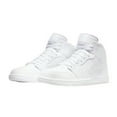 thumbnail image 3 of Jordan Mens Air Jordan 1 Mid 554724 136 Triple White - Size 10, 3 of 8