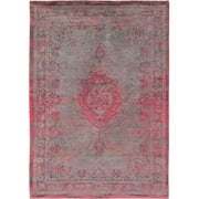Deco 5420073305980 4 ft. 7 in. x 6 ft. 7 in. Fading World Medallion 8261 Pink Flash Area Rug