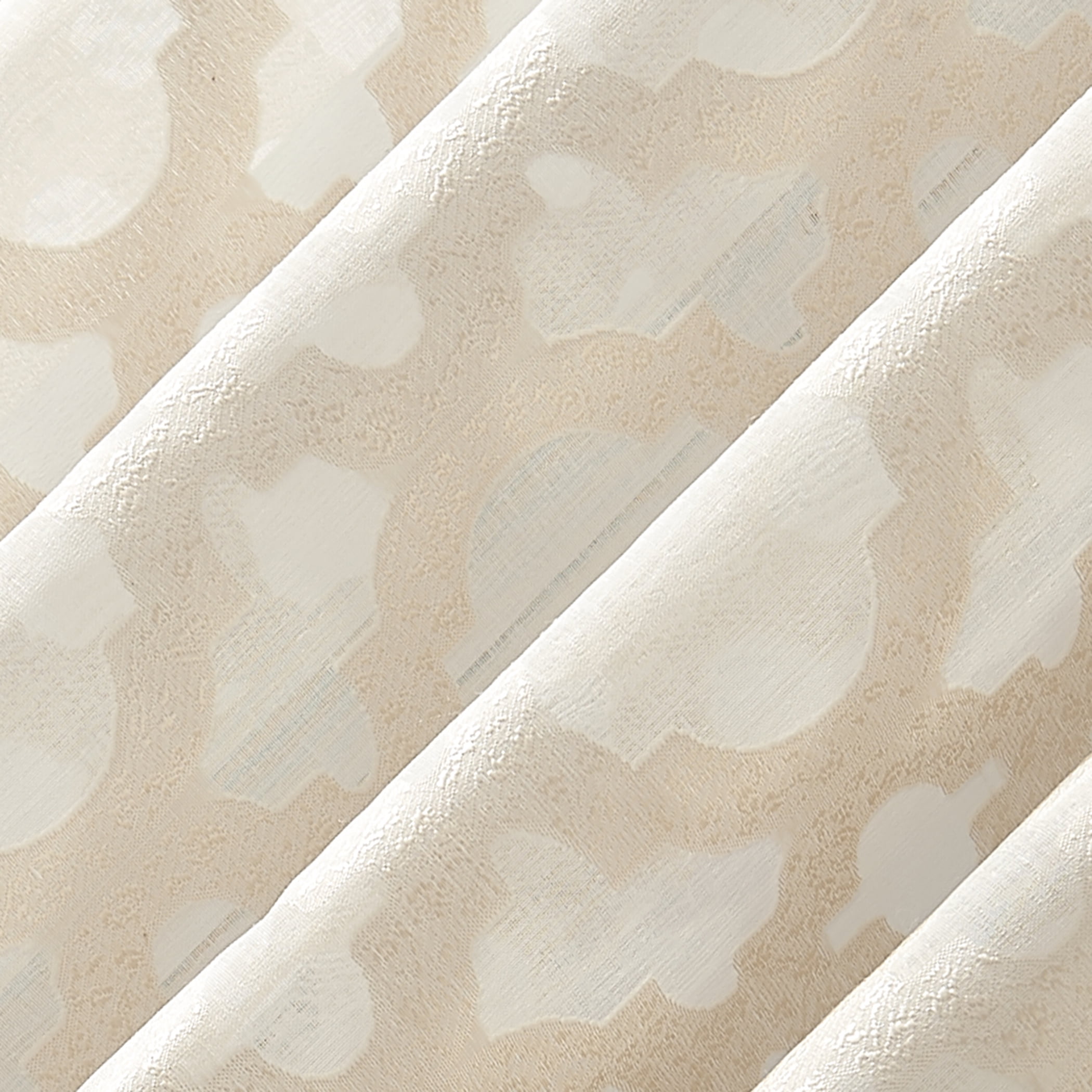 No. 918 Yvette Trellis Jacquard Sheer Rod Pocket Curtain Panel, 52" x 84"