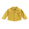 thumbnail image 2 of Toddler Boys Corduroy Coat Long Sleeve Button-down Solid Color with Pocket Fall Jacket Outwear, 2 of 7