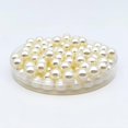 thumbnail image 4 of 580pcs 10mm Ivory Polished ABS Undrilled Art Faux Pearls for Vase Fillers, No Hole Makeup Beads to Hold Brush Lipstick, Imitation Round Pearl Beads fo, 4 of 4