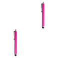 thumbnail image 1 of Tholdsy Bolígrafos capacitivos universales Resistencia a los arañazos Lápiz de pantalla táctil Stylus Tableta de escritura Teléfono móvil Rosado 2Conjunto, 1 of 6