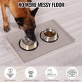 thumbnail image 4 of Alfombrilla de silicona MateeyLife para perros y gatos, impermeable, 22 x 14 cm, color topo, 4 of 7