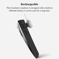 thumbnail image 3 of stanreset Écouteur de Traduction Multilingue Rechargeable Sans Fil Traducteur Instantané Casque de Musique Portable Noir, 3 of 6