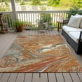 thumbnail image 6 of Addison Rugs Chantille Indoor/Outdoor Transitional Geometric, Abstract Paprika Washable Rectangle Rug, 3' x 5', 6 of 6
