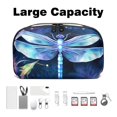 thumbnail image 3 of Dragonfly Digital Pouch with Oxford Fabric, Waterproof, Size 5.9x9.44x3.14 in, Cord Organizer, Charger Organizer, Bag Cable Organizer, Electronic Travel Case Organizer, 3 of 6