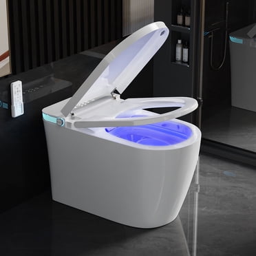 Smart Wc System Smart Bidet Toilet with Built-in Electric Heated Seat Washer, Dual ...