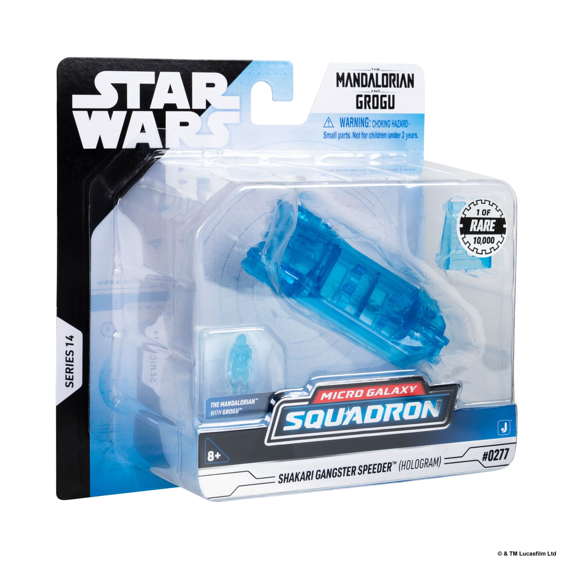 Star Wars™ Micro Galaxy Squadron Shakari Gangster Speeder (Hologram) - 3-inch Rare Edition Vehicle with 1-inch Micro Figure Accessory