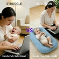 thumbnail image 2 of 100% cotton baby lounger, newborn baby pillow, baby lounger for 0-24 months, 2 of 9